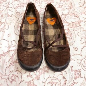 Miz Mooz Dark Brown Women's Flats